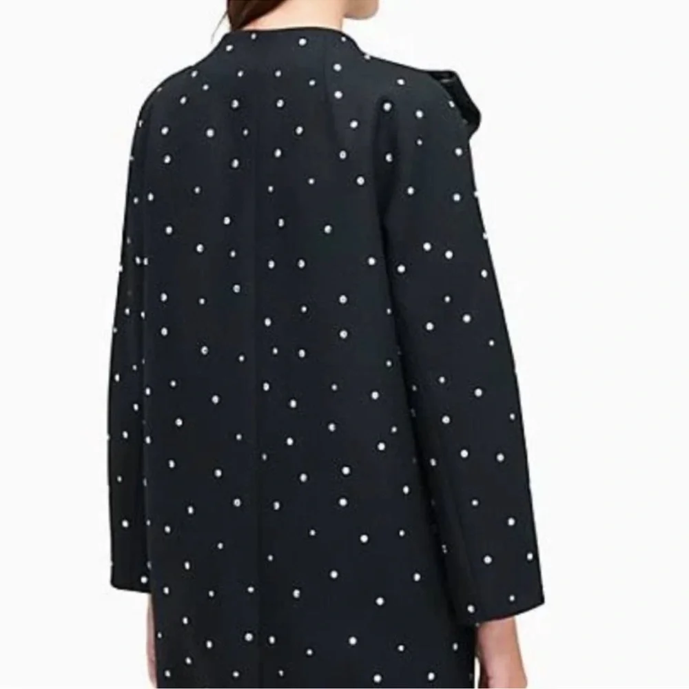 Kate Spade Dorothy Coat Wool blend with bow. Size 8 - Picture 2 of 9